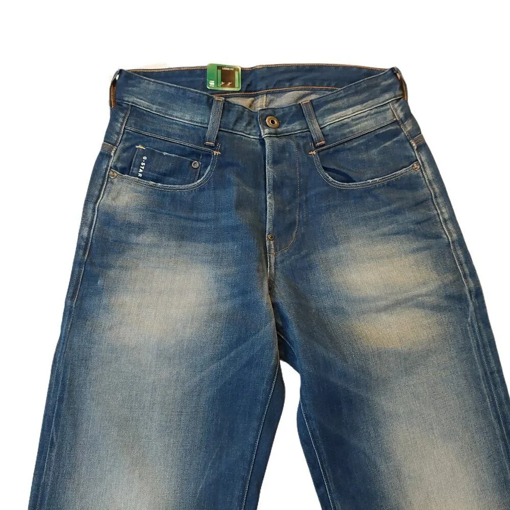 G-Star Raw RADAR Loose Dekay Medium Aged Denim Wide Leg Jeans Sz 29 x 34 NWT